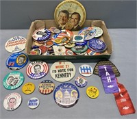 Political Buttons Lot Collection