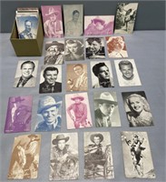 Exhibit Card Lot Collection; Cowboys & Movie Stars