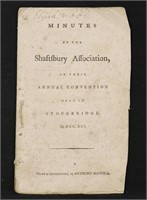 [Early VT Printing] Shaftsbury Association