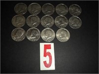 Lot of 14 - 1972  D Kennedy Half Dollars