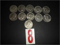 Lot of 11 - 1974  Kennedy Half Dollars