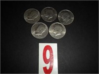 Lot of 5 - 1776-1976 Kennedy Half Dollars