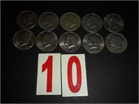 Lot of 10 - 1776-1976 D Kennedy Half Dollars