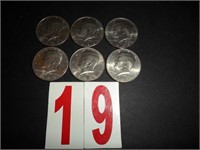 Lot of 6 - 1983 D Kennedy Half Dollars
