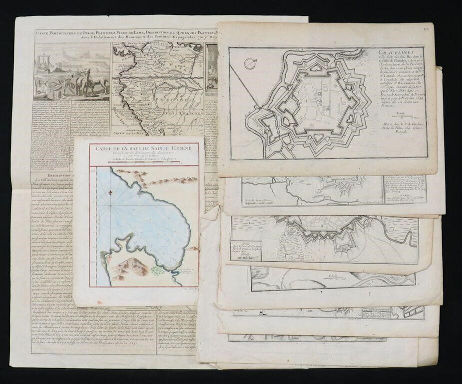 Lots of 17th-18th c. Plans/Maps