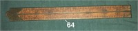Stanley 3-foot 4-fold No. 66 3/4 brass-bound rule