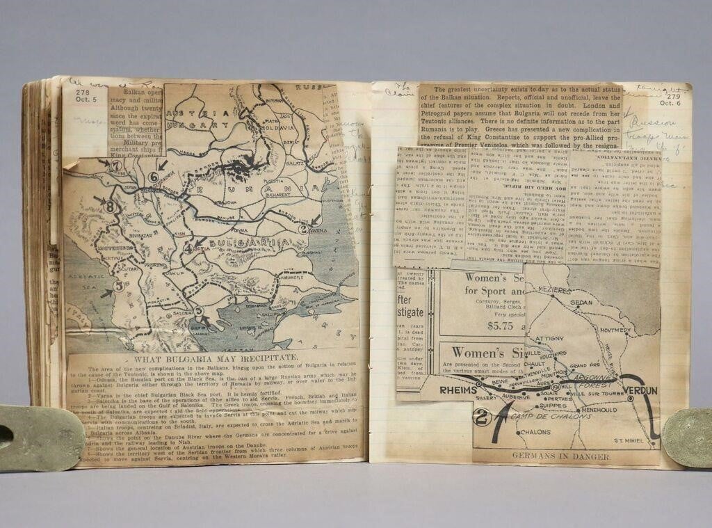 World War I, Diary/Journal
