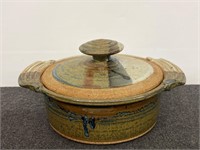 Signed - Amazing Lidded Casserole Art Pottery