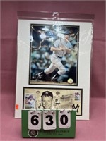 Micky Mantle Stamp & 1st Day Issue Photo