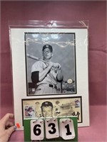 Micky Mantle Stamp & 1st Day Issue Photo