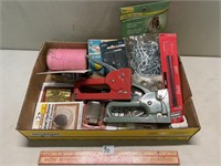 MIXED LOT WITH STAPLE GUNS AND MORE