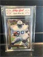 Vintage Barry Sanders Action Packed Card Graded 10