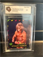 Vintage Ultimate Warrior Wrestling Card Graded 10