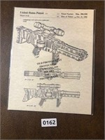 Patent print 1985 toy gun & case as picurted