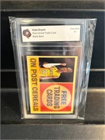 Kobe Bryant #24 Post Cereal Card Graded 10
