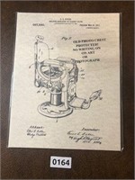 Patent print 1911 Koken barber chair as pictured
