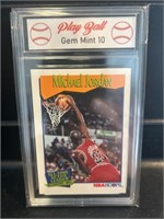 1991 Hoops Michael Jordan ATAL Card Graded 10