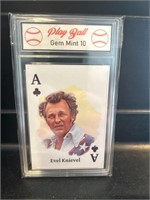 Evel Knievel Card Graded 10