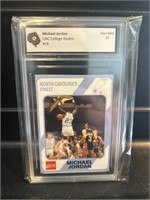 Michael Jordan College Rookie Card Graded 10