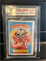 1986 Unzipped Zack Garbage Pail Kids Card Graded