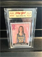 Caitlin Clark Breast Cancer Glitter Rookie Card 10