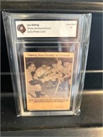Lou Gehrig Goodbye to Yankees Card Graded 10