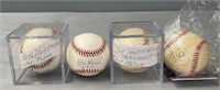 Autographed Baseballs; Ozzie Smith; Don Larsen etc
