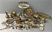Brass Hollow Ware; Bells & Collectibles Lot