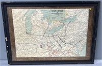 B&O; C&O & Western Maryland Railroads Map