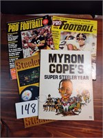 Lot of Vintage Steelers Magazines, Covers