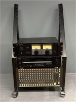 Mackie 16-Channel Soundboard, Teac Receiver etc