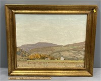 Plein Air Mountain Landscape Oil Painting; Canvas