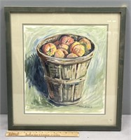 Freiman Stoltzfus Still Life Fruit Basket Painting
