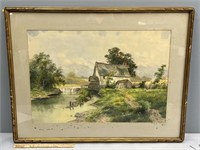 John Howell Wilson Landscape Watercolor Painting