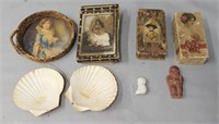 Victorian Boxes; Shells & Lot Collection