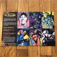 1995 DC Villains Uncut Trading Card Promo Ad Card