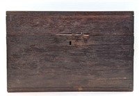 Antique Wooden Storage Box with Compartments