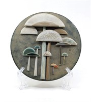 Anne Plant Ceramic Mushroom Art