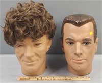 2 Store Display Mannequin Heads
