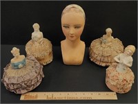 Half Dolls & Bust Lot Collection