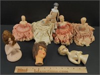Half Dolls & Figures Lot Collection