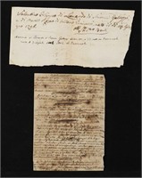 Pair of 18th c. Manuscripts