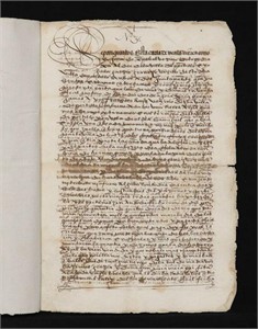 16th c. Spanish Manuscript Document
