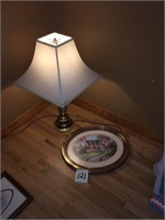 Brass Lamp and Picture