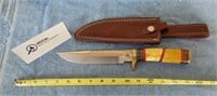 Hunting Knife w/ Leather Sheath