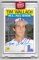 Tim Wallach 1986 Topps Archives Auto #/80