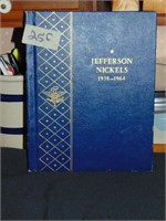 Jefferson Nickel Book 1938-1964