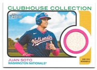 Juan Soto 2022 Topps Heritage Bat-Card