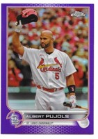 Albert Pujols 2022 Topps Chrome Purple