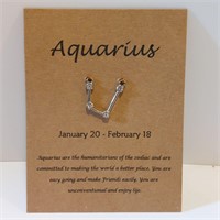 Aquarius - Astrology Constellation Necklace Charm